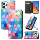 For Xiaomi Redmi 12 CaseNeo Colorful Magnetic Leather Phone Case(Colorful Cube) - 1