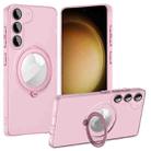 For Samsung Galaxy S23 5G MagSafe Multifunction Holder Phone Case(Pink) - 1