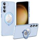 For Samsung Galaxy S23 5G MagSafe Multifunction Holder Phone Case(Sierra Blue) - 1