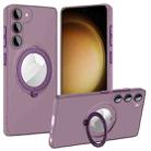 For Samsung Galaxy S23 5G MagSafe Multifunction Holder Phone Case(Dark Purple) - 1