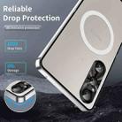 For Sony Xperia 1 V MagSafe Magnetic Frosted Metal Phone Case(Silver) - 5