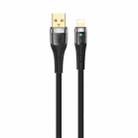 TOTU CB-8-L 12W USB to 8 Pin Transparent Braided Data Cable, Length: 1.5m - 1