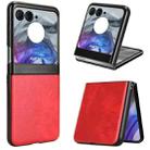 For Motorola Razr 50 Litchi Texture Back Cover Phone Case(Red) - 1