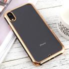 For iPhone XR SULADA Colorful Edge Series Shockproof TPU + Electroplated Edge Protective Case(Black) - 1