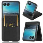 For Motorola Moto Razr 40 Ultra Litchi Texture Card Slot Phone Case(Black) - 1