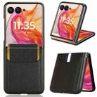 For Motorola Razr 50 Ultra Litchi Texture Card Slot Phone Case(Black) - 1