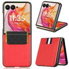 For Motorola Razr 50 Ultra Litchi Texture Card Slot Phone Case(Red) - 1