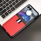 For Motorola Razr 50 Litchi Texture Card Slot Phone Case(Red) - 2