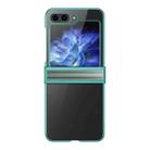 For Samsung Galaxy Z Flip5 Electroplated Three-piece Set Phone Case(Green) - 1