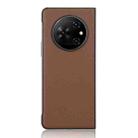 For Tecno Phantom V Fold PU Leather PC Phone Case(Brown) - 3