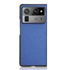 For Tecno Phantom V Fold2 PU Leather PC Phone Case(Blue) - 3