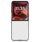 For Motorola Razr 60 Ultra PU Leather PC Phone Case(White) - 3