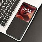 For Motorola Razr 60 Ultra PU Leather PC Phone Case(Black) - 2