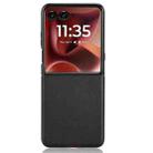 For Motorola Razr 60 Ultra PU Leather PC Phone Case(Black) - 3