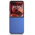For Motorola Razr 60 Ultra PU Leather PC Phone Case(Blue) - 3