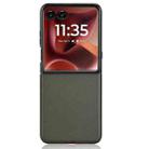For Motorola Razr 60 Ultra PU Leather PC Phone Case(Green) - 3