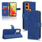 For Oukitel C33 Skin Feel Magnetic Flip Leather Phone Case(Blue) - 1