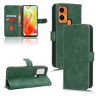For Oukitel C33 Skin Feel Magnetic Flip Leather Phone Case(Green) - 1