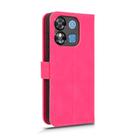 For Oukitel C57 Pro Skin Feel Magnetic Flip Leather Phone Case(Rose Red) - 3