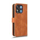 For Oukitel C57 Pro Skin Feel Magnetic Flip Leather Phone Case(Brown) - 3