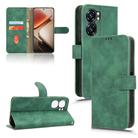 For Oukitel C58 Skin Feel Magnetic Flip Leather Phone Case(Green) - 1