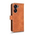 For Oukitel C58 Skin Feel Magnetic Flip Leather Phone Case(Brown) - 3