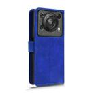 For Oukitel C60 Pro / C60 Skin Feel Magnetic Flip Leather Phone Case(Blue) - 3