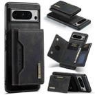 For Google Pixel 8 Pro DG.MING M2 Series 3-Fold Multi Card Bag + Magnetic Phone Case(Black) - 1