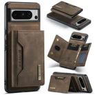 For Google Pixel 8 Pro DG.MING M2 Series 3-Fold Multi Card Bag + Magnetic Phone Case(Coffee) - 1