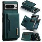 For Google Pixel 8 Pro DG.MING M2 Series 3-Fold Multi Card Bag + Magnetic Phone Case(Green) - 1