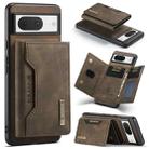 For Google Pixel 8 DG.MING M2 Series 3-Fold Multi Card Bag + Magnetic Phone Case(Coffee) - 1