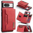 For Google Pixel 8 DG.MING M2 Series 3-Fold Multi Card Bag + Magnetic Phone Case(Red) - 1