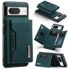 For Google Pixel 8 DG.MING M2 Series 3-Fold Multi Card Bag + Magnetic Phone Case(Green) - 1