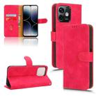 For Ulefone Note 16 Pro Skin Feel Magnetic Flip Leather Phone Case(Rose Red) - 1