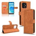 For UMIDIGI G5 Skin Feel Magnetic Flip Leather Phone Case(Brown) - 1