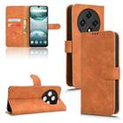 For UMIDIGI G100 Skin Feel Magnetic Flip Leather Phone Case(Brown) - 1