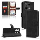 For UMIDIGI Note 100 Skin Feel Magnetic Flip Leather Phone Case(Black) - 1