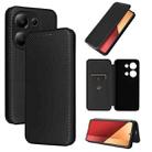 For Xiaomi Redmi Note 13 Pro / M6 Pro 4G Carbon Fiber Texture Flip Leather Phone Case(Black) - 1