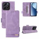 For Realme C63 / C61 Magnetic Clasp Leather Phone Case(Purple) - 1