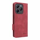 For Realme C63 / C61 Magnetic Clasp Leather Phone Case(Red) - 3