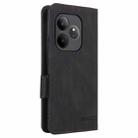 For Realme GT 6 / GT 6T Magnetic Clasp Leather Phone Case(Black) - 3