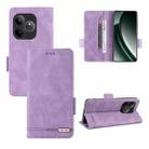 For Realme GT Neo6 / GT Neo6 SE Magnetic Clasp Leather Phone Case(Purple) - 1