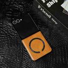 For Samsung Galaxy Z Flip7 5G Crazy Horse Texture Magnetic Magsafe PU Phone Case(Orange) - 2