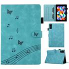 For Xiaomi Redmi 10.61 2022 Staff Music Embossed Leather Tablet Case(Blue) - 1
