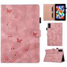 For Xiaomi Redmi 10.61 2022 Staff Music Embossed Leather Tablet Case(Pink) - 1