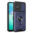 For Xiaomi Redmi 12C 4G / 11A 4G Sliding Camera Cover Design TPU Hybrid PC Phone Case(Blue) - 1