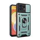 For Motorola Edge 40 Pro Sliding Camera Cover Design TPU Hybrid PC Phone Case(Mint Green) - 1