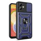 For Motorola Moto G14 Sliding Camera Cover Design TPU Hybrid PC Phone Case(Blue) - 1
