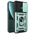 For Motorola Edge 40 Neo 5G Sliding Camera Cover Design TPU Hybrid PC Phone Case(Mint Green) - 1