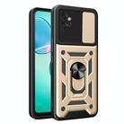 For Motorola Moto G32 Sliding Camera Cover Design TPU Hybrid PC Phone Case(Gold) - 1